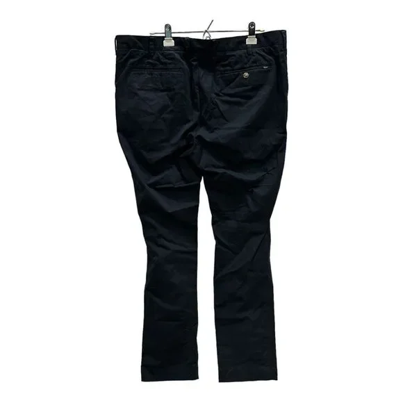 Polo Ralph Lauren Pants Mens Sz 40x32 Blue Chino‎ Stretch Slim Fit Navy Pony - Picture 2 of 8